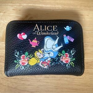Alice in Wonderland Black Wallet